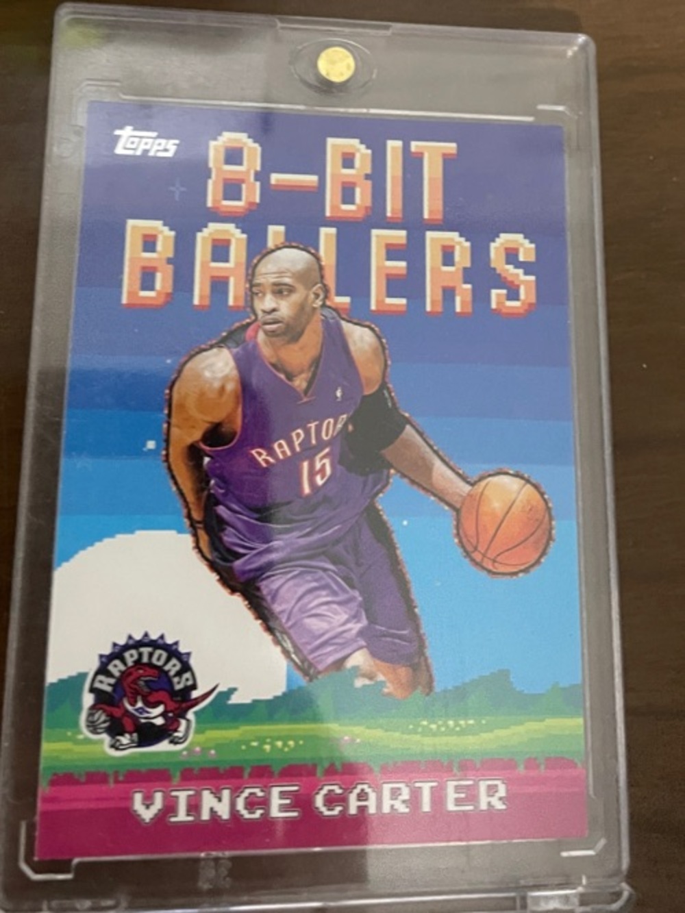 Topps 8-Bit Ballers Purple & Blue Vince Carter Card